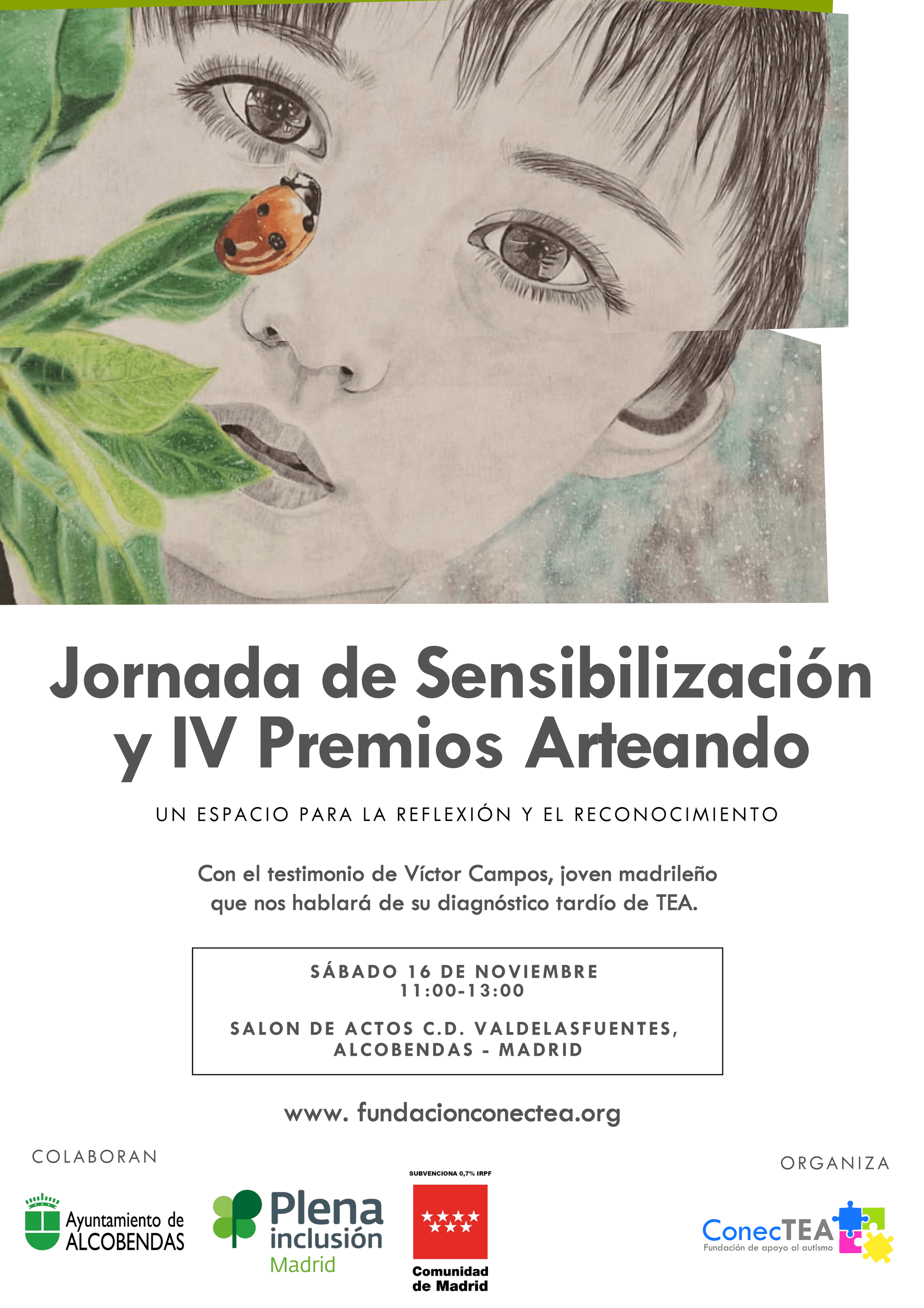 Fundación ConecTEA organiza una Jornada de Sensibilización sobre Autismo en el marco de la entrega de premios de la IV edición del Concurso ArTEAndo - Hero Image