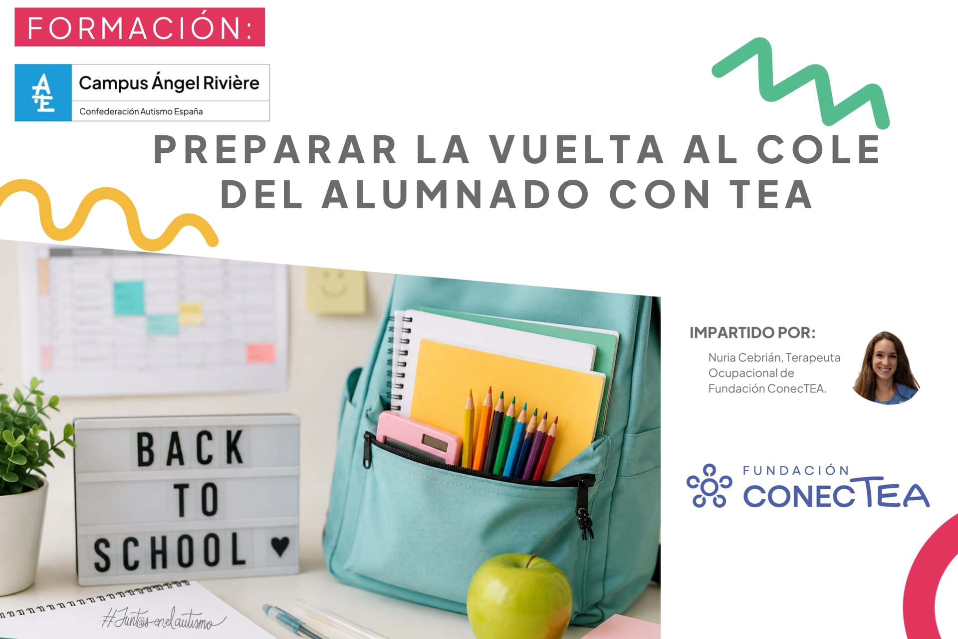 Preparar la vuelta al cole del alumnado con TEA-Angel Riviere