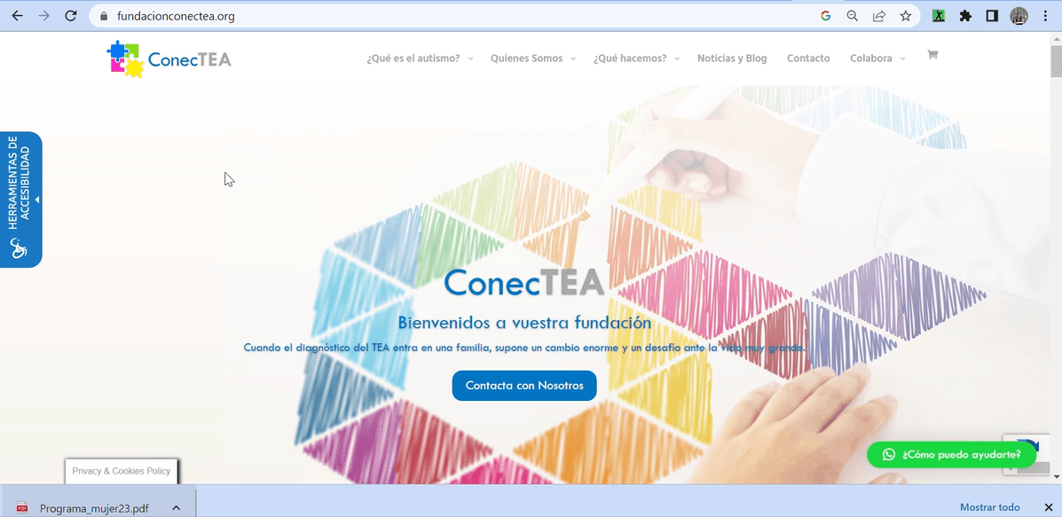La web de Fundación ConecTEA es más accesible - Hero Image