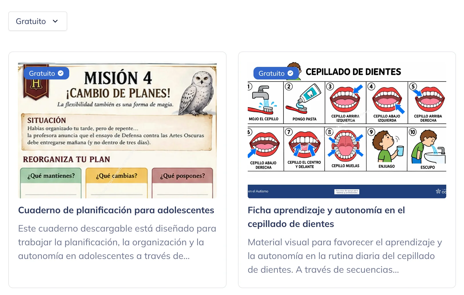 Materiales planificacion y cepillado juntosenelautismo