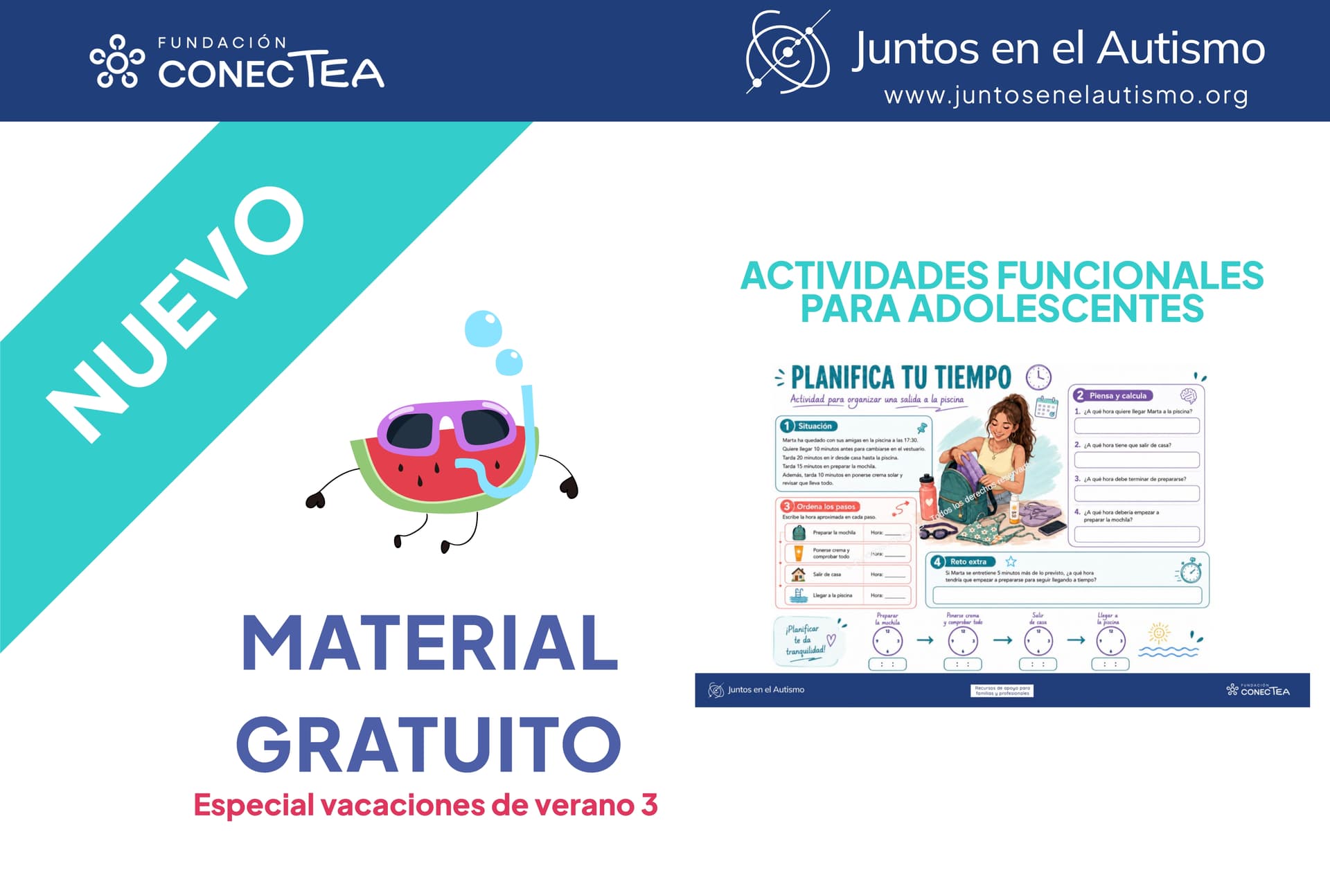 Material Recursos para adolescentes Planificacion Tiempo Dinero