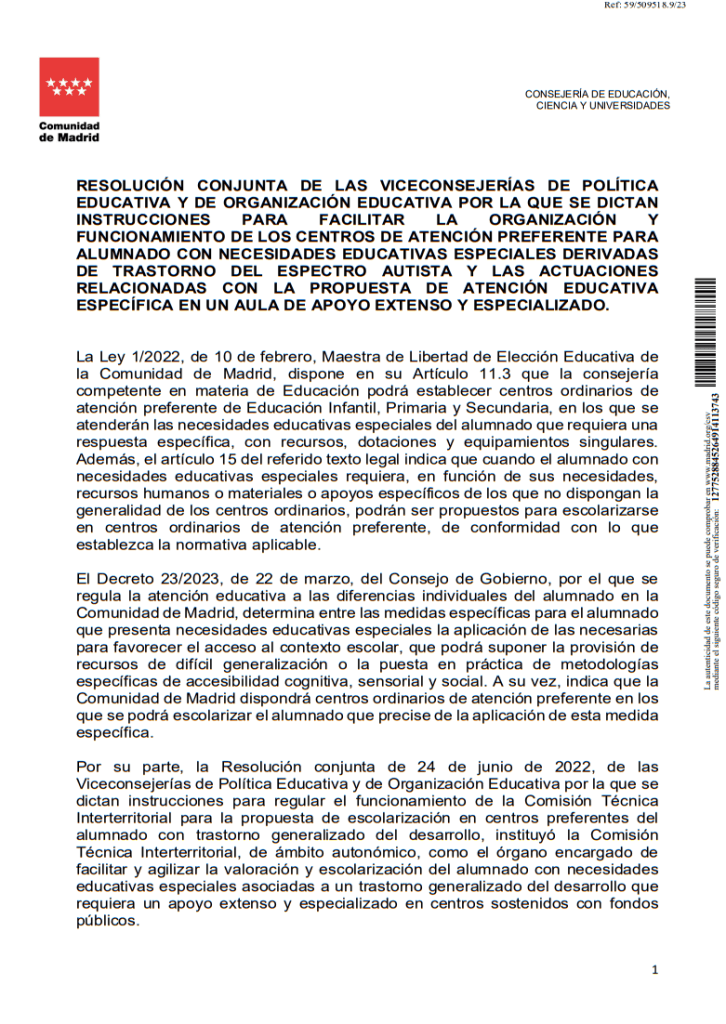 Cambios en los modelos educativos del alumnado autista - Embedded Image 1