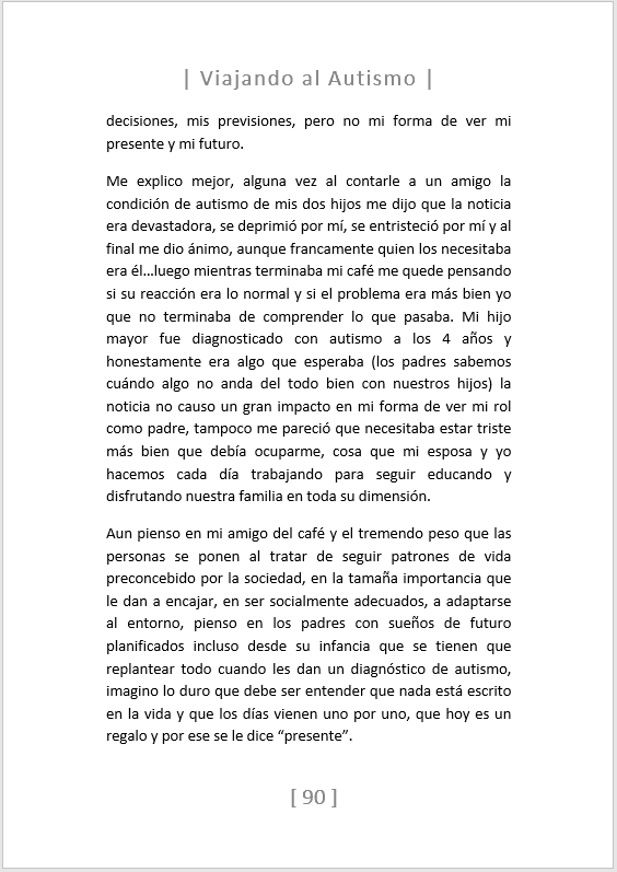 Cómo usar la terapia narrativa para superar la llegada del diagnóstico de autismo: testimonio de un padre. - Embedded Image 4