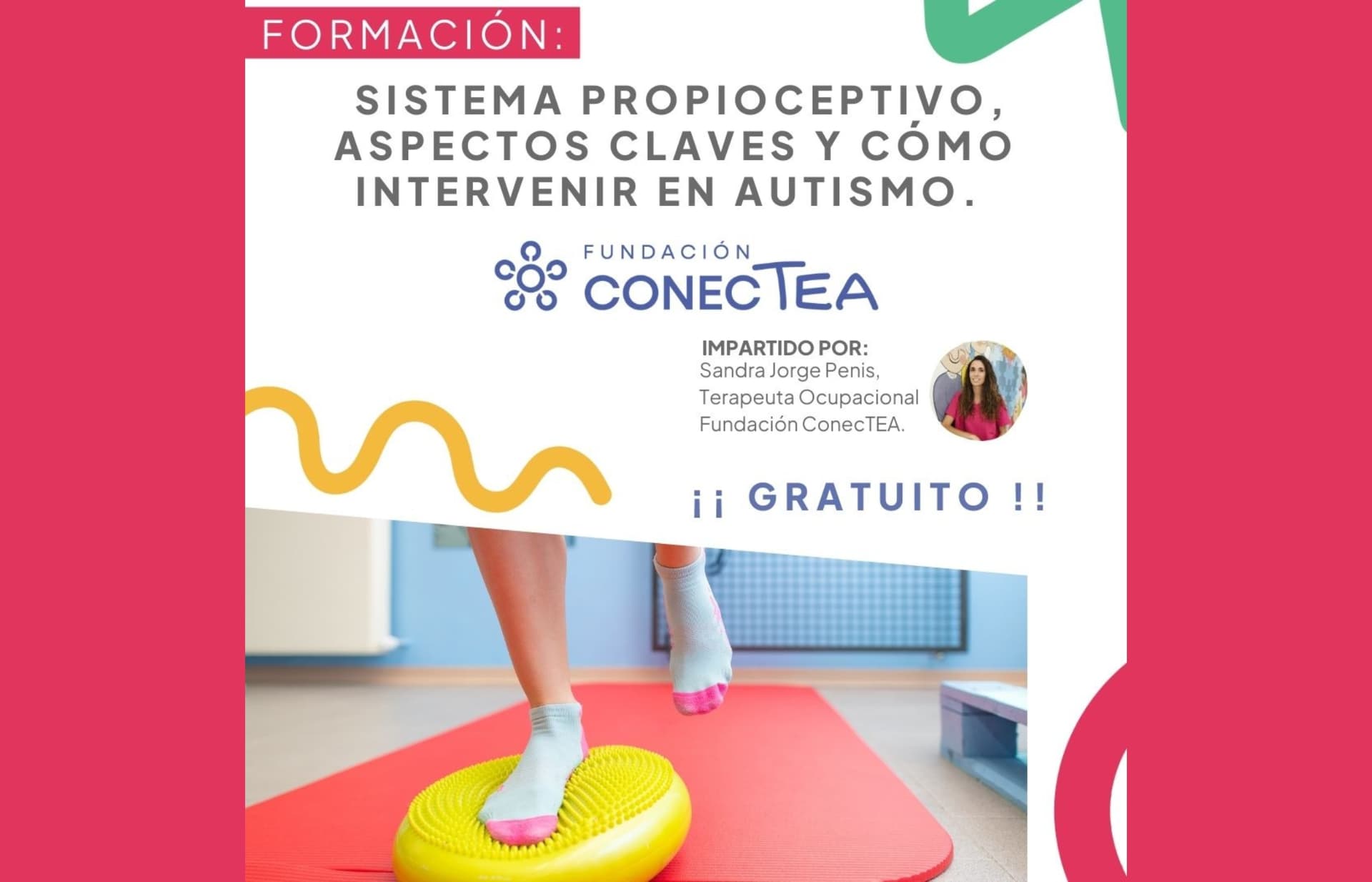 Taller SISTEMA PROPIOCEPTIVO, aspectos claves y cómo intervenir en Autismo.