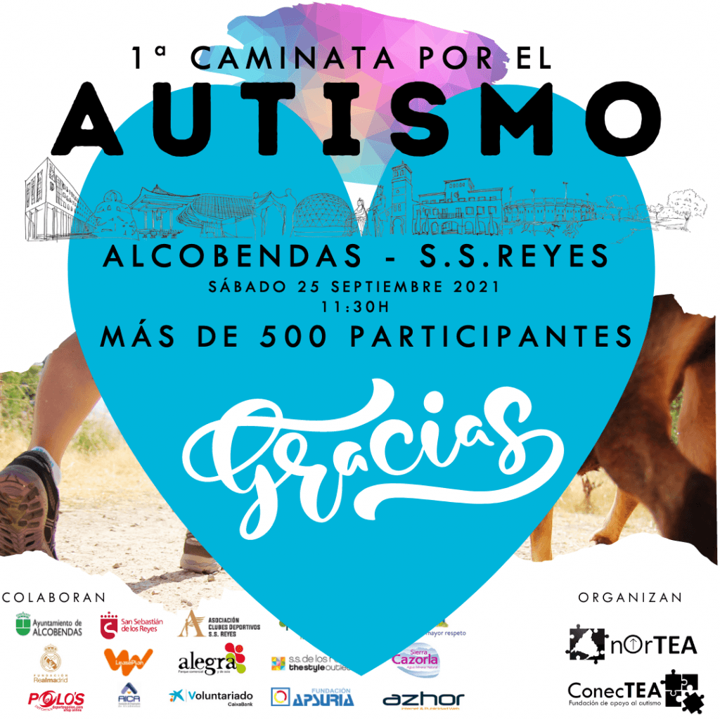 Más de 500 participantes en 1ª Caminata por el Autismo Alcobendas – San Sebastián de los Reyes - Embedded Image 1